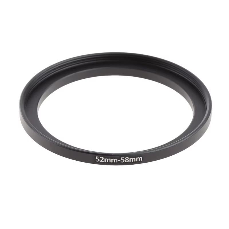 Metal 52mm to 58mm Step Up Filter Lens Ring Adapter
