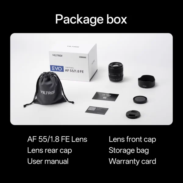 Viltrox AF 55mm F1.8 EVO Full Frame Lens for Sony E Nikon Z