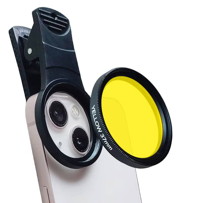 Aquarium Phone Lens Filter Yellow & Orange Clip