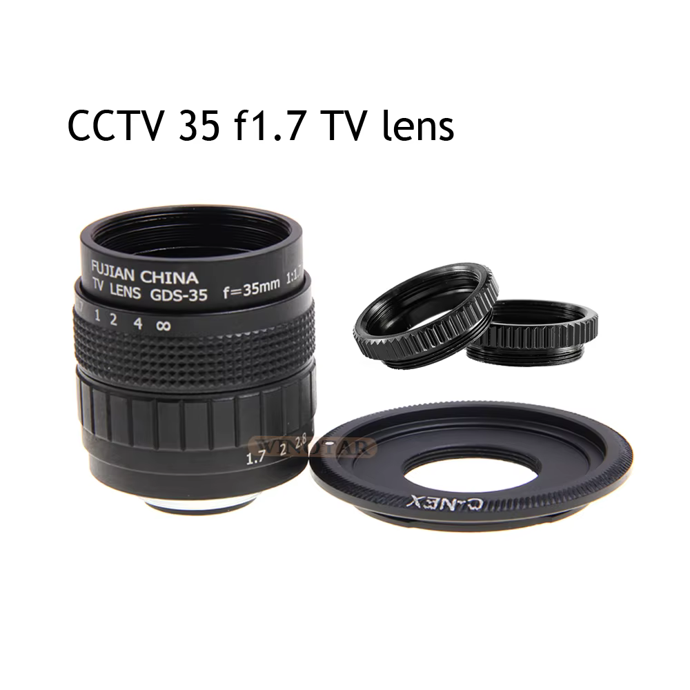FUJIAN 35mm F1.7 Manual Focus CCTV Lens for Sony E Mount