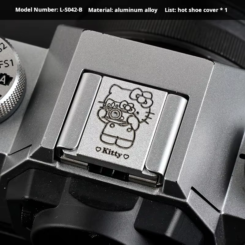 Aluminum Metal Hot Shoe Cover & Shutter Button for Cameras