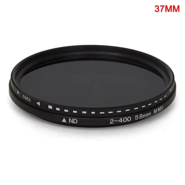 Adjustable Variable ND Filter 37-82mm for DSLR Cameras