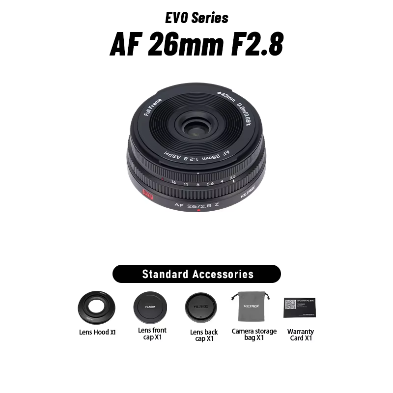 Viltrox AF 26mm F2.8 EVO Full Frame Pancake Lens