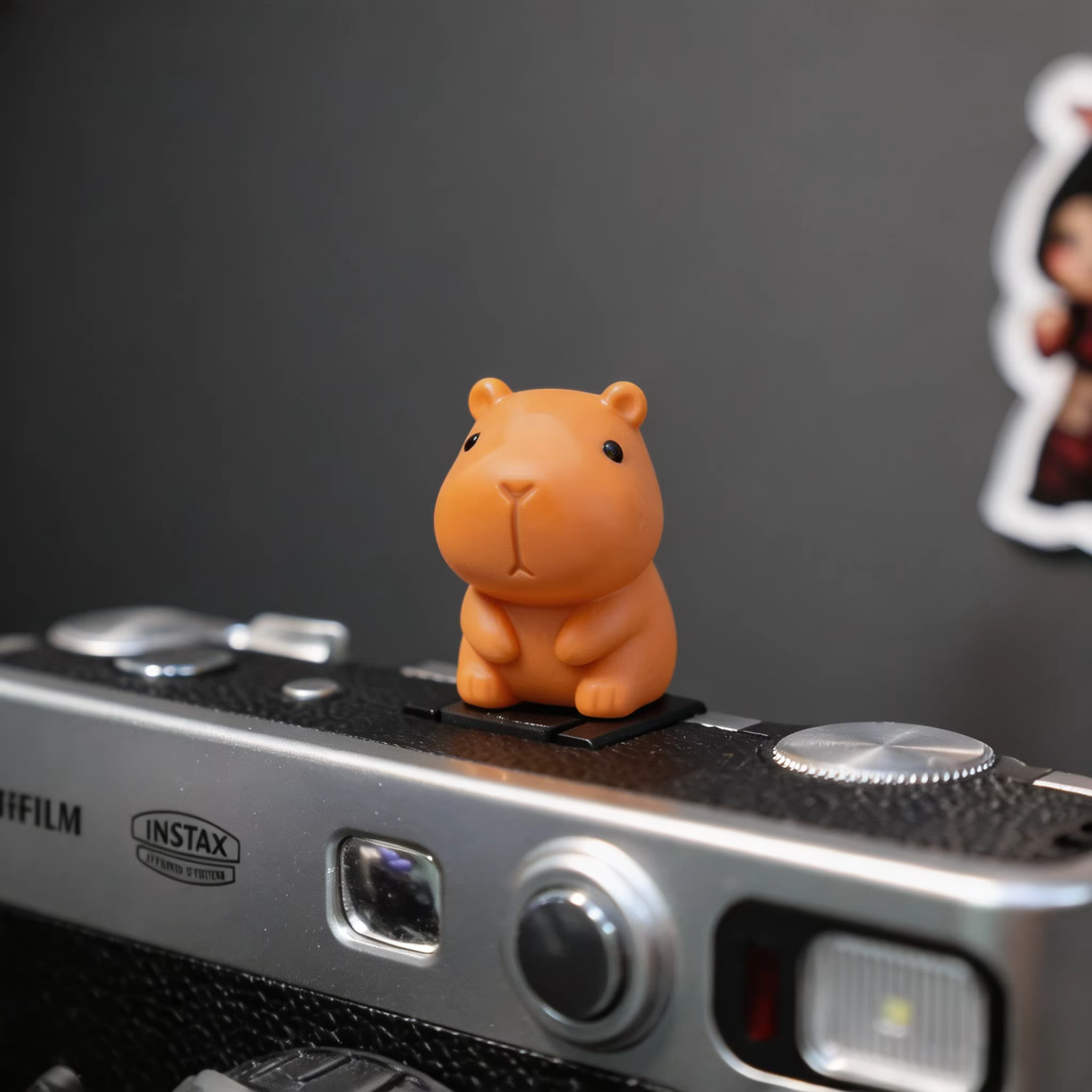 Cute Capybara Camera Hot Shoe Cover Resin Protector