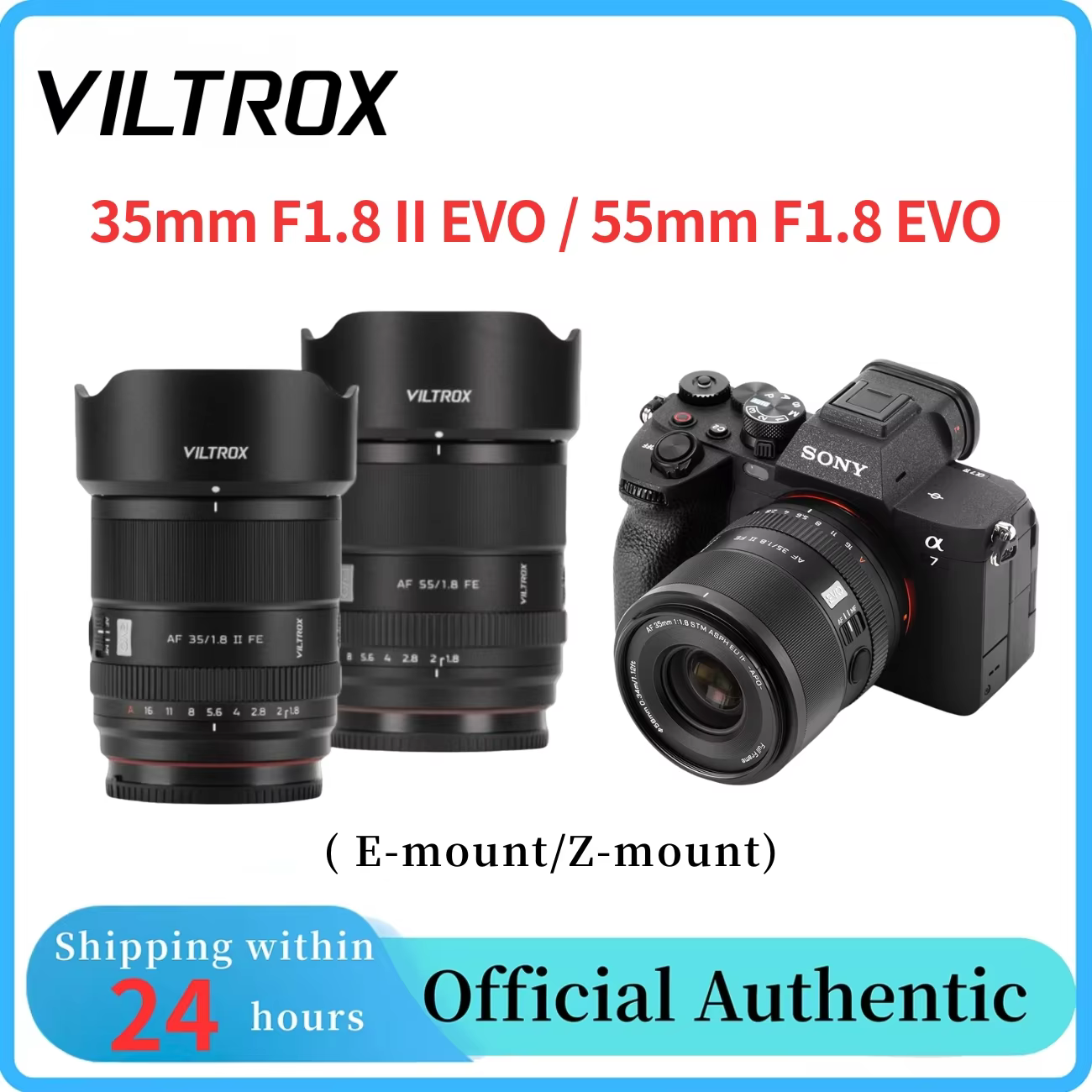 Viltrox 35mm & 55mm F1.8 Full Frame AutoFocus Prime Lenses