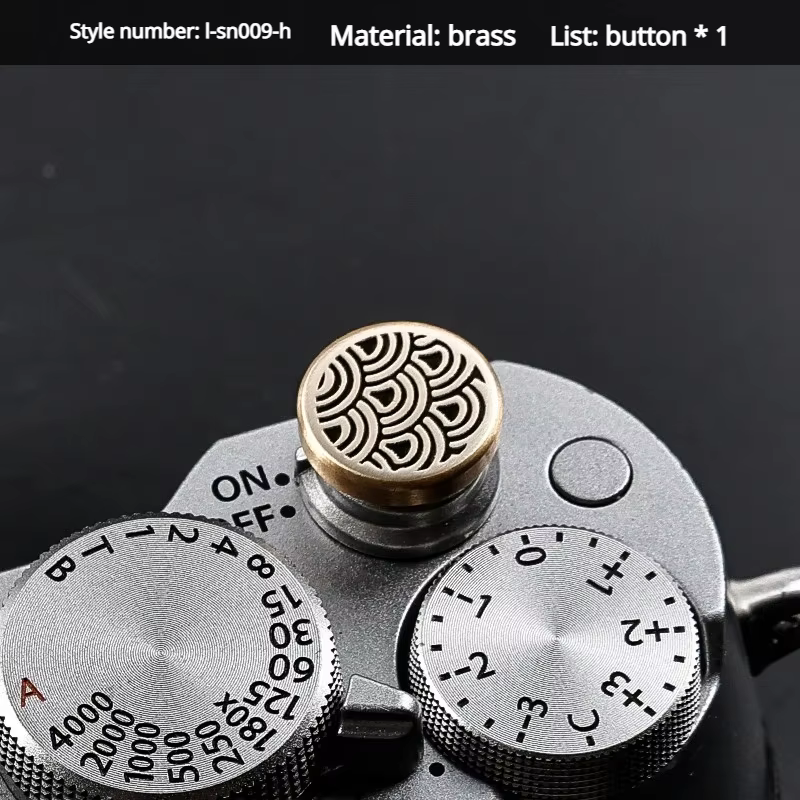 Brass Soft Shutter Release Button for Fujifilm Nikon Canon
