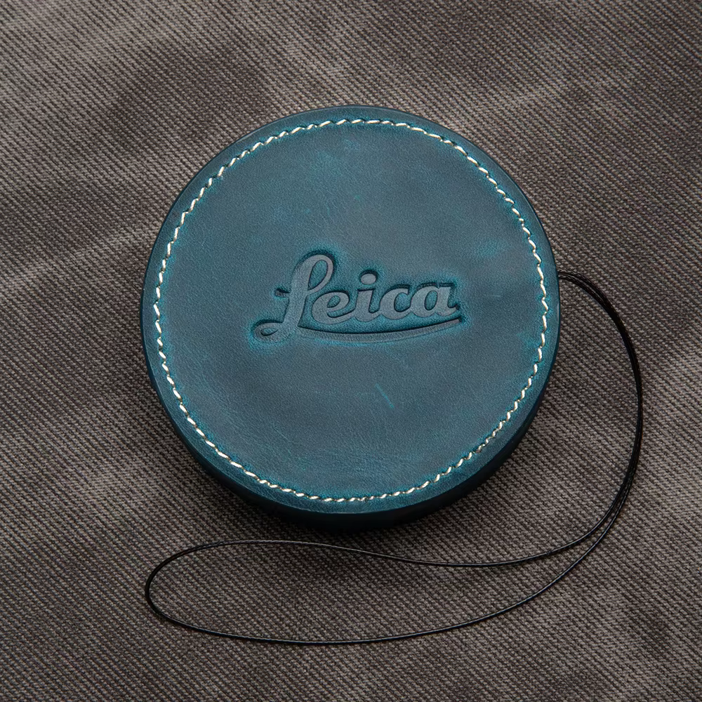 Vintage Leather Lens Cover for Leica Q2 Q3 Cameras