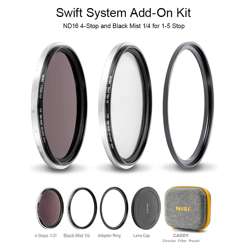 NiSi Swift Add-On Kit Adjustable ND1-9 & Black Mist Filters