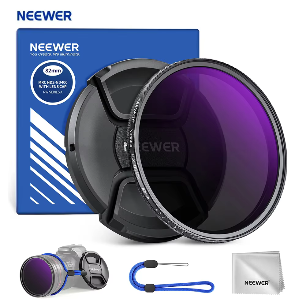 NEEWER 82mm ND2-400 Variable Neutral Density Filter Kit
