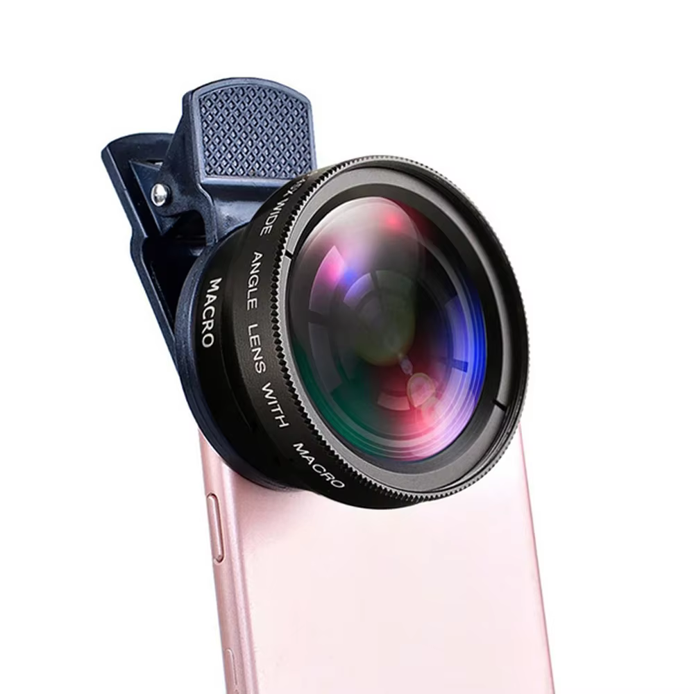 2 in 1 Phone Lens Kit 0.45x Wide Angle Macro Clip Lens