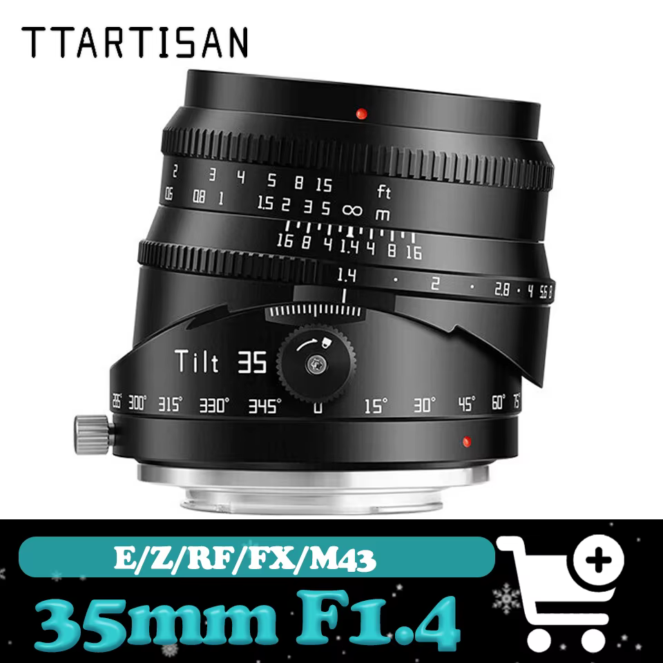 TTArtisan 35mm F1.4 Tilt Shift Lens APS-C Mirrorless