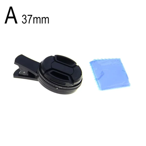 Adjustable ND2-400 Clip-On Lens Filter for Smartphones