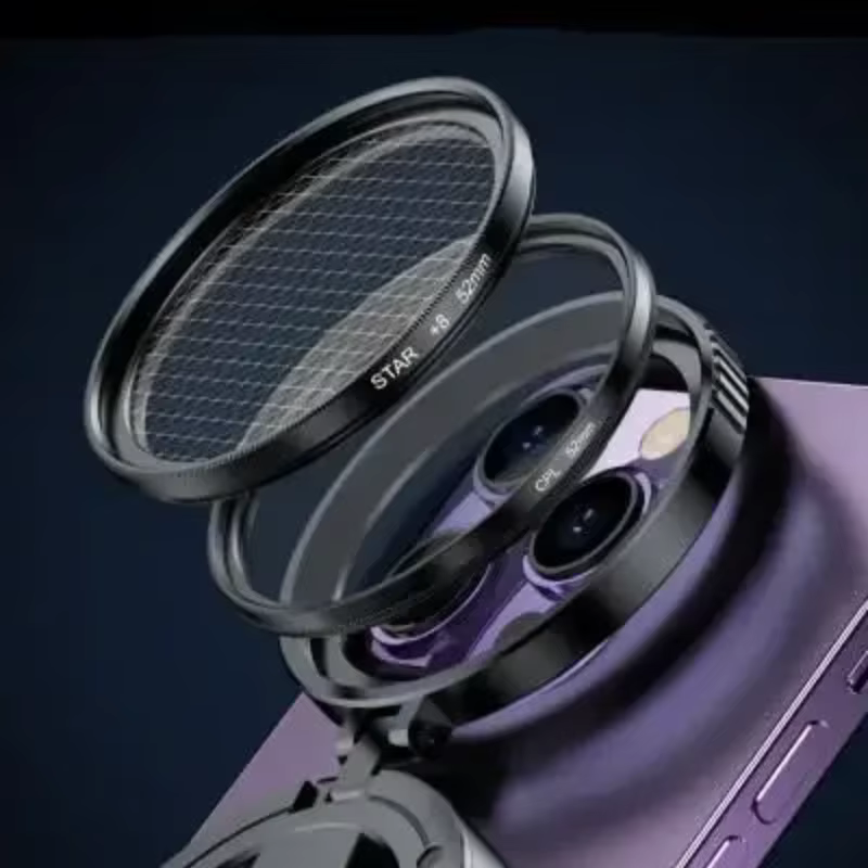 52MM Magnetic CPL Filter Kit with Clip for Phone Cameras