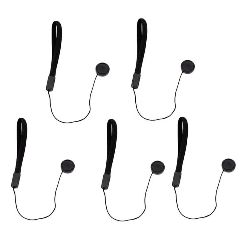 5Pcs Universal Lens Cap Keeper Anti-Lost Rope for DSLR Cameras