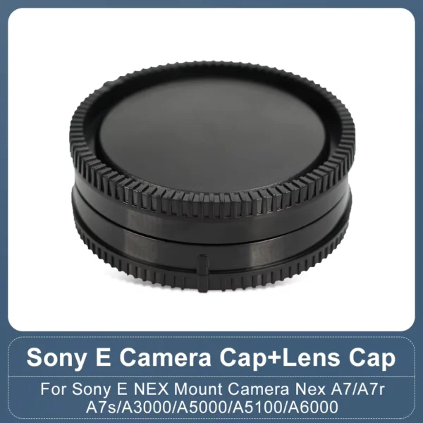 Sony E Mount Camera Body Cap and Rear Lens Cap Kit