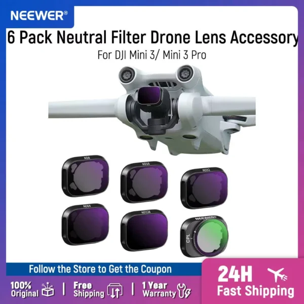 NEEWER ND Filter Set for DJI Mini 3 Pro with 6 Filters