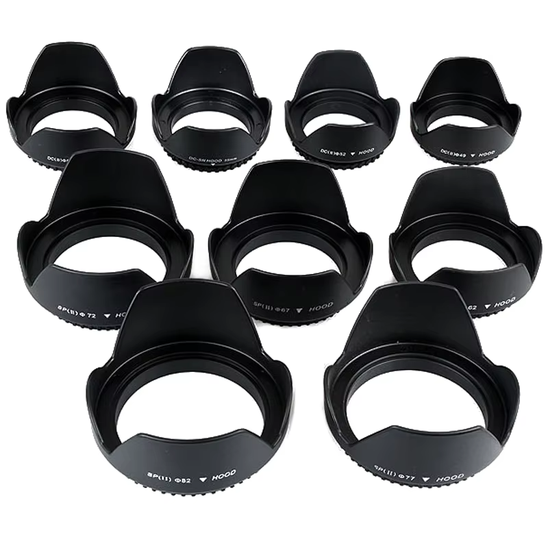 Flower Petal Screw-On Lens Hood for 49-77mm Lenses