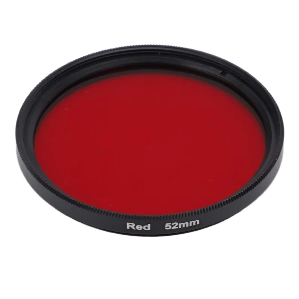 Red Filter Camera Lens 52-67mm Aluminum Optical Glass