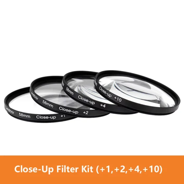 Macro Close-up Lens Filter Kit + UV CPL FLD ND for Cameras