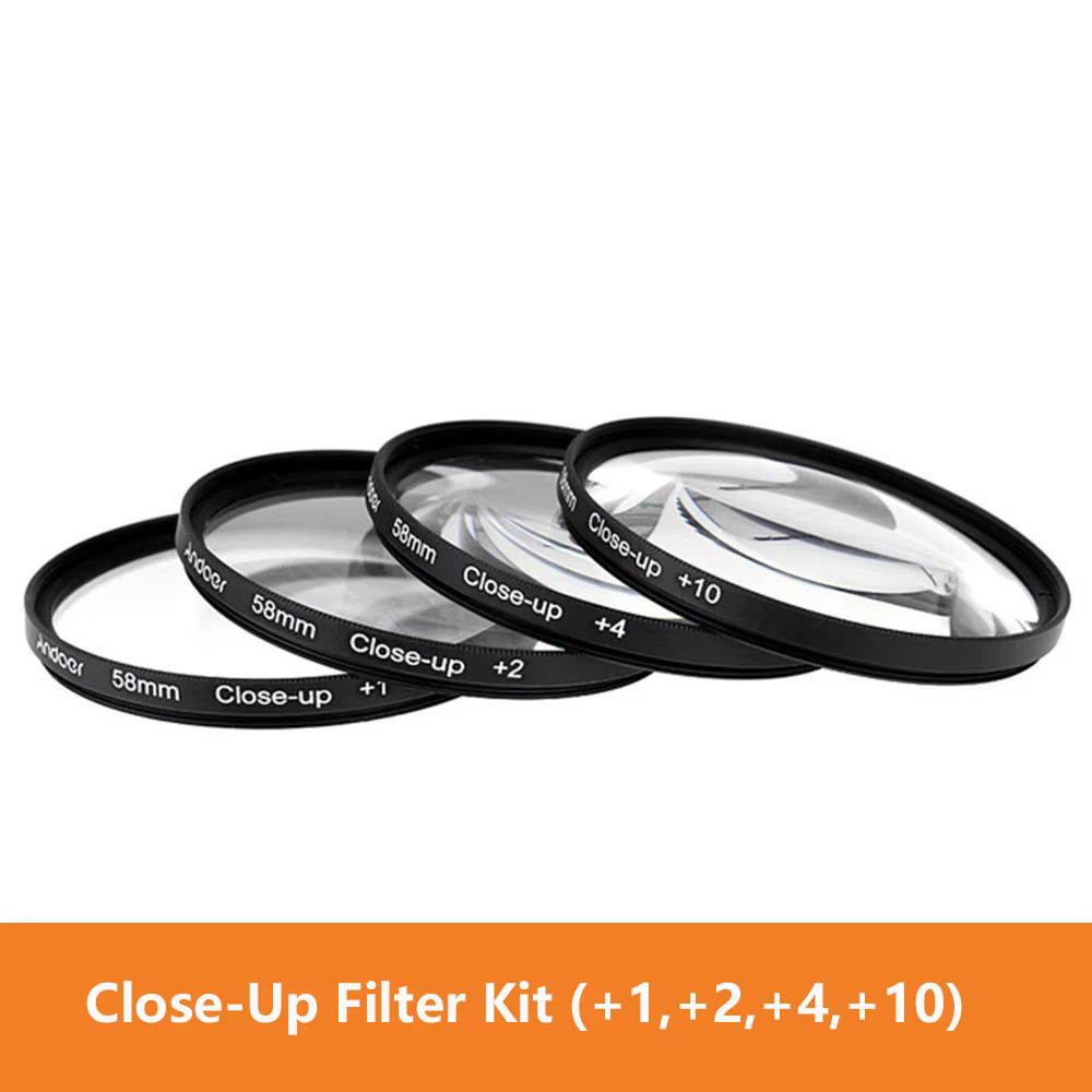 Macro Close-up Lens Filter Kit + UV CPL FLD ND for Cameras