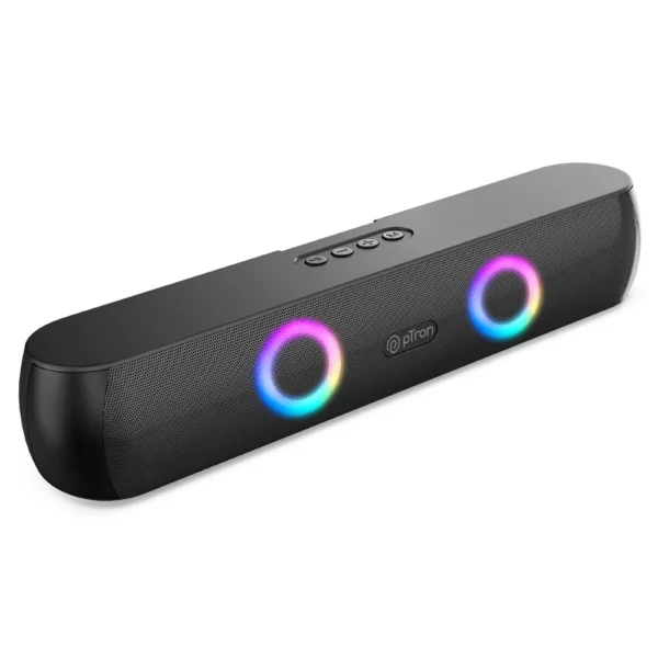 pTron Funk Wave v1 16W Bluetooth Soundbar with RGB Lights