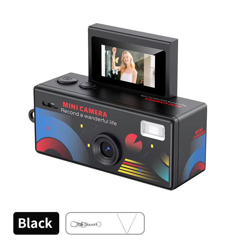 Ourlife Mini HD Digital Camera with 180° Flip Screen