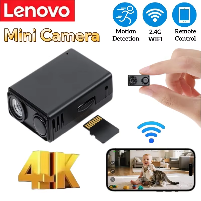 Lenovo 4K WiFi Indoor Security Camera with Night Vision