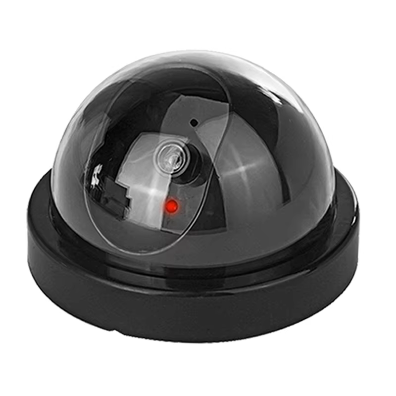 Dummy Fake Security Camera with Red LED Light Battery Powered