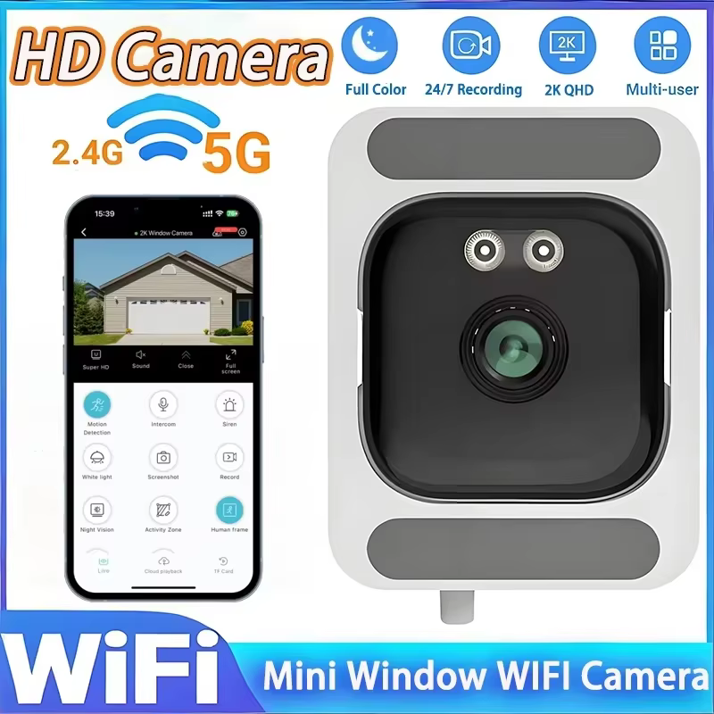 DIXSG 1080P Window WiFi Security Camera with Night Vision