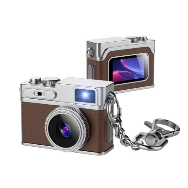 1080P HD Retro Mini Keychain Camera for VLOG & Travel