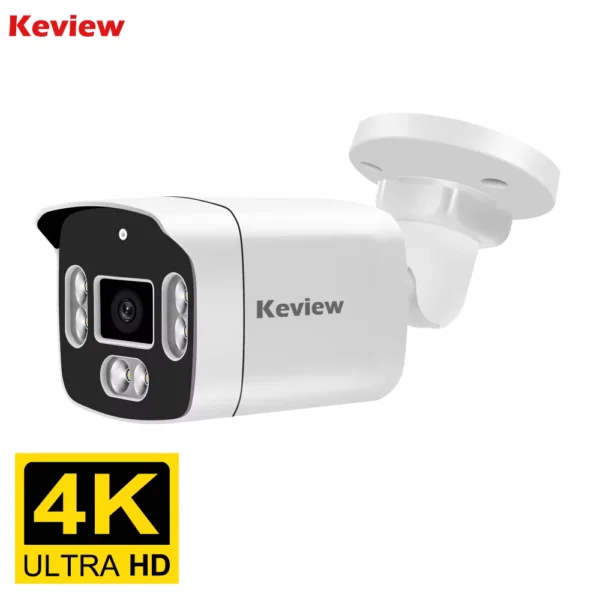 Keview 8MP 4K POE Outdoor Waterproof IP Camera