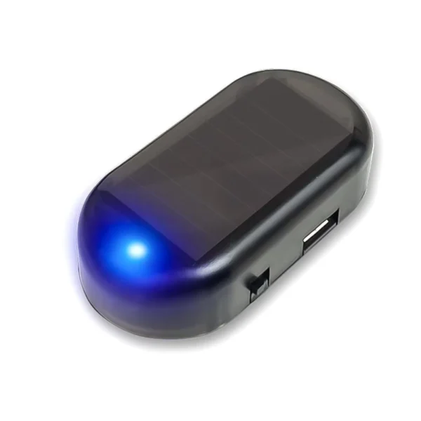 Solar Powered Car Fake Security Warning LED Light