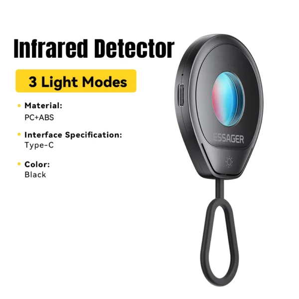 Essager Mini Hidden Camera Detector Portable Infrared Finder