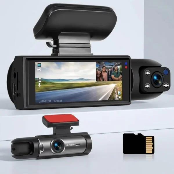 1080P Dual Lens Car Dash Camera with Night Vision
