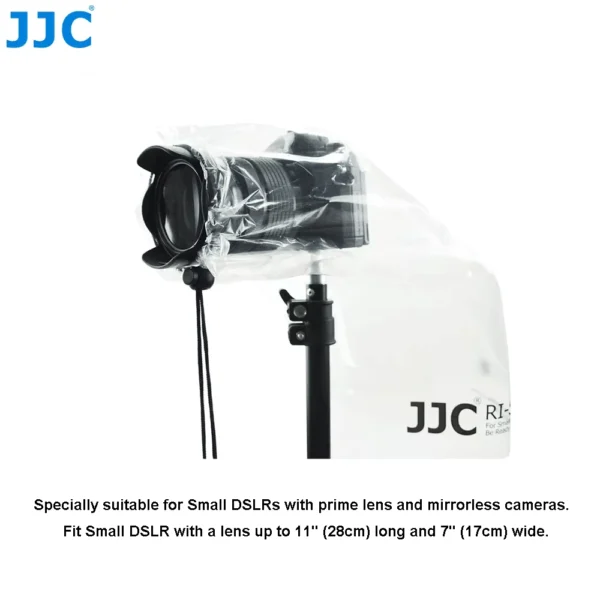 JJC 2-Piece Waterproof Camera Rain Cover with Flash Cover