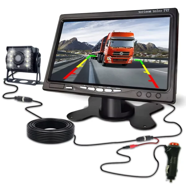 HD Backup Reverse Camera with 7" LCD Monitor for Trucks & RVs