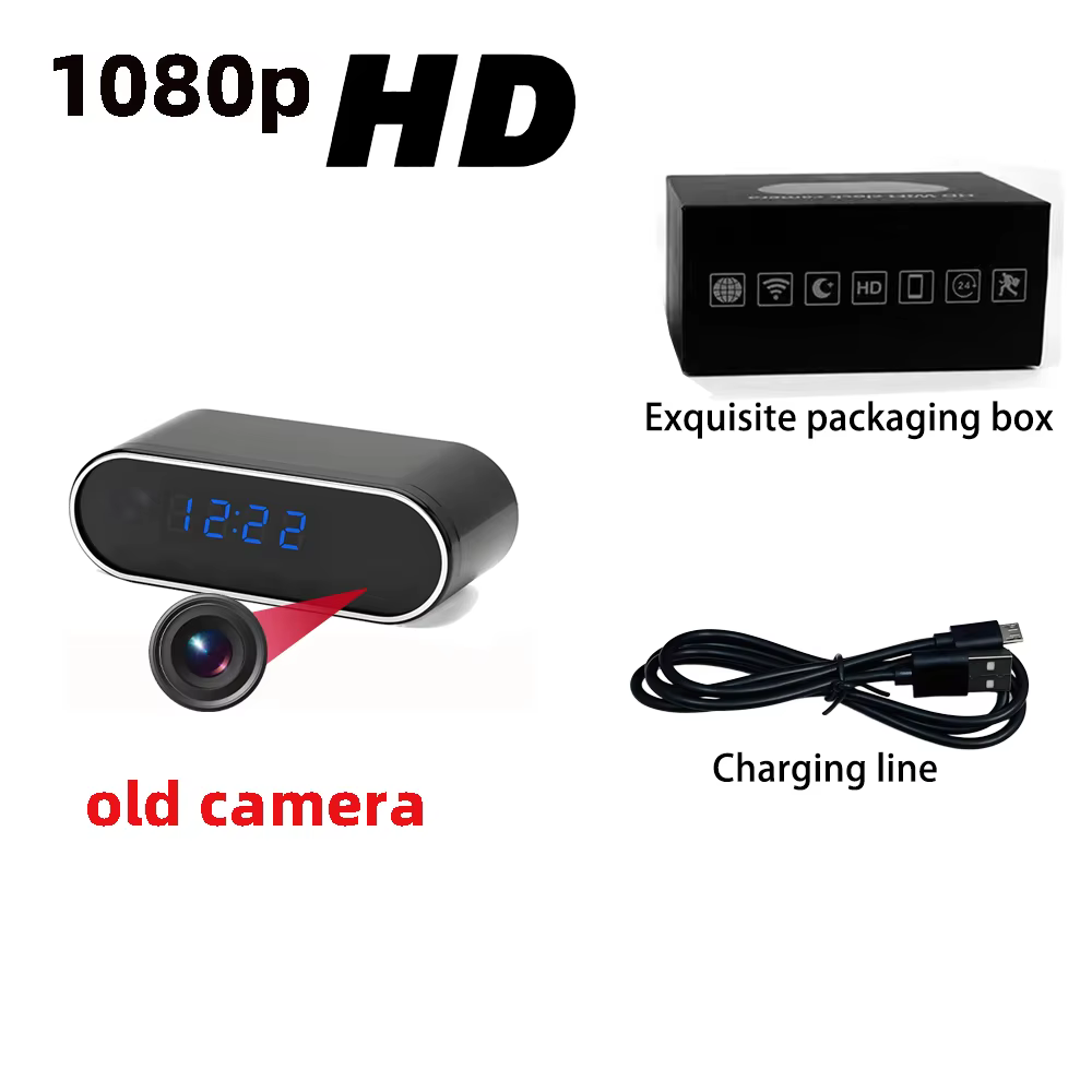 New WiFi Mini Clock Camera with HD 1080P and Night Vision