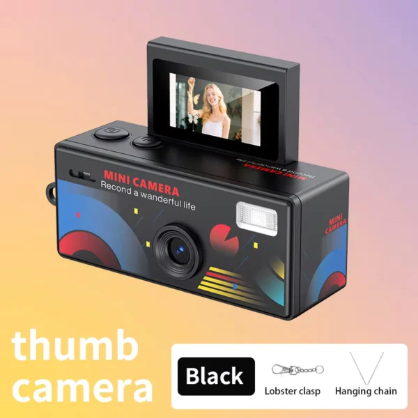 Ourlife Mini Thumb Camera with Flip Screen 720P HD