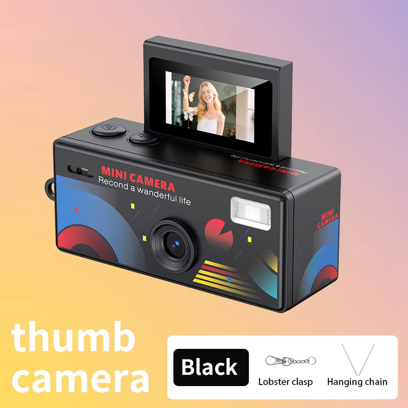 Ourlife Mini Thumb Camera with Flip Screen 720P HD