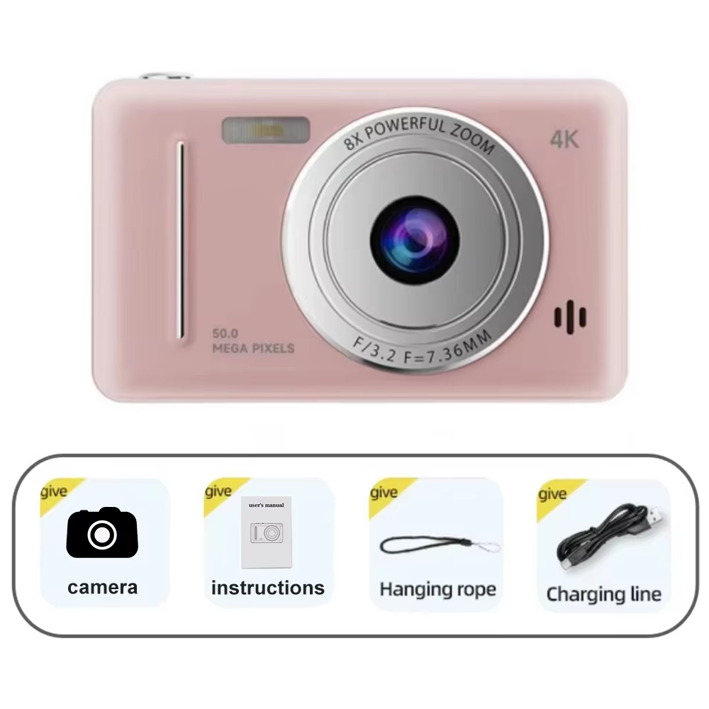 4K Digital Camera 50MP CCD Autofocus Vlogging Camcorder
