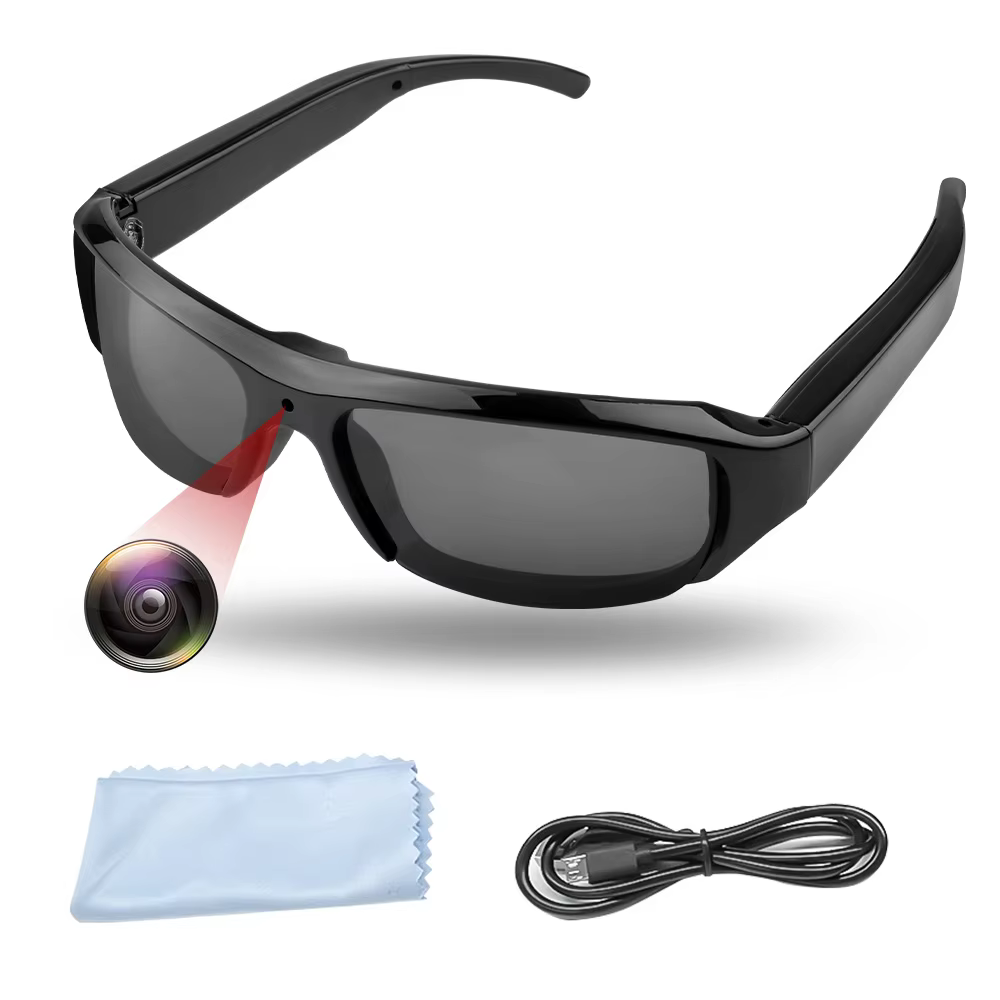 Outdoor Cycling Sunglasses with HD 1080P Camera Recorder
