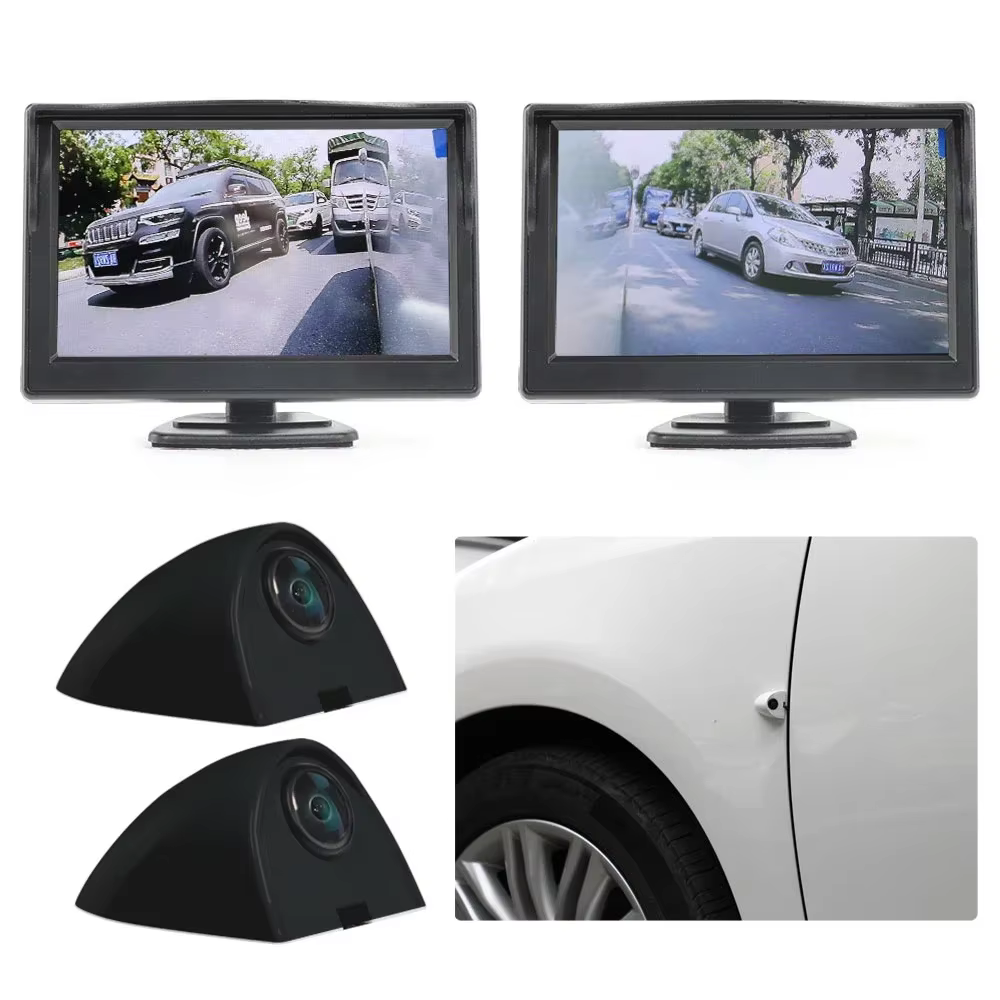 5-Inch AHD Car Digital Side View Mirror System with Night Vision
