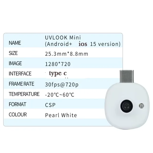 Mini UV Camera for Smartphone Sunscreen Testing