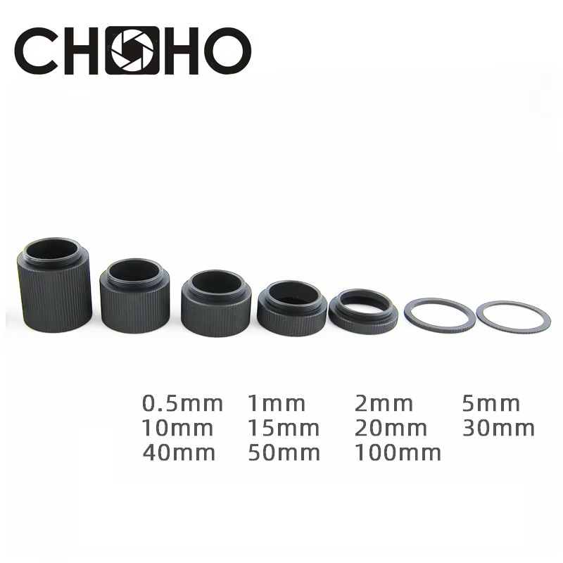 C-CS Mount CCTV Lens Adapter Extension Tubes 0.5-50mm