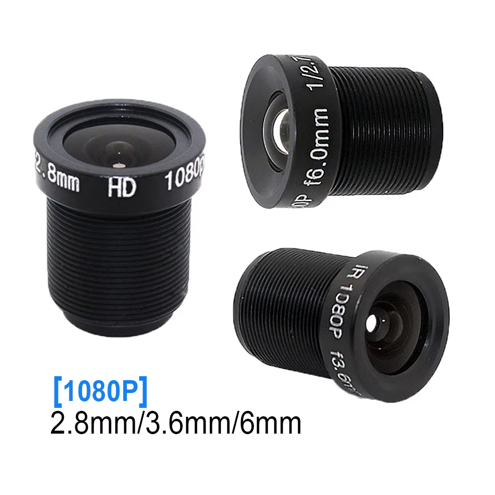 HD CCTV Camera Lens 2.8/3.6/6mm M12 Mount F1.8 Aperture