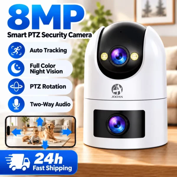 Jooan 4MP Dual Lens Dual Screen Outdoor PTZ Camera