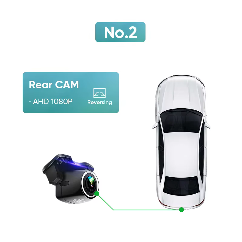 Ainavi Front and Rear AHD 1080P Car Dashcam with ADAS