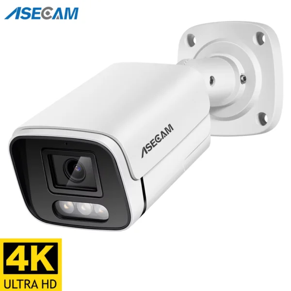 8MP 4K Outdoor IP POE Security Camera with Color Night Vision