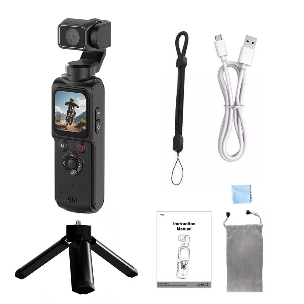 ANSVICAM 4K Pocket Vlogging Camera with Auto Rotation