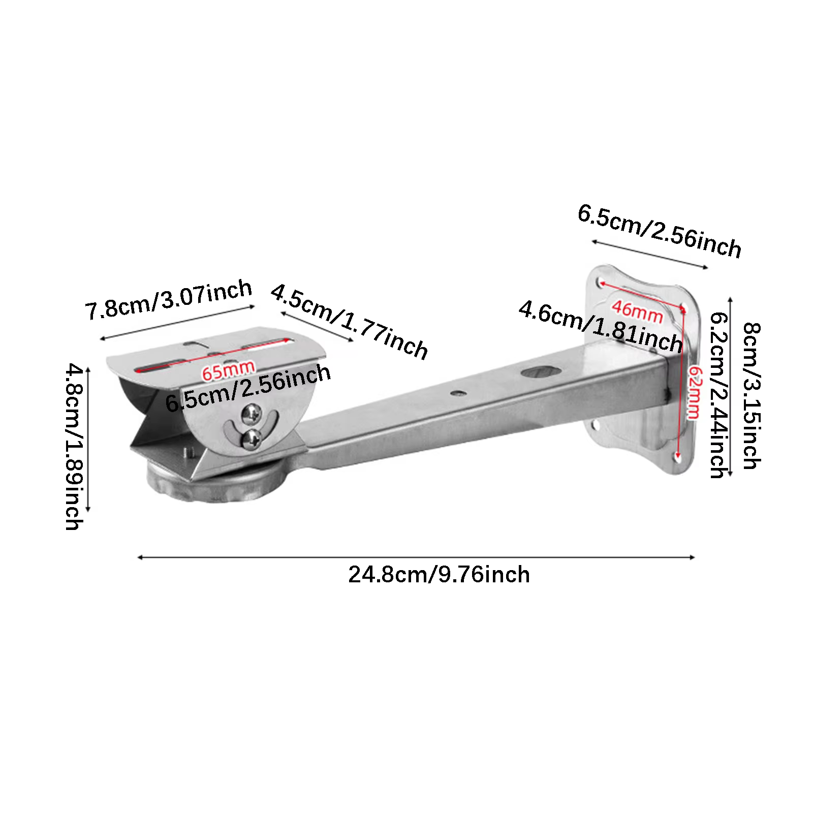 Steel Outdoor Camera Mount Bracket for Dome Cameras